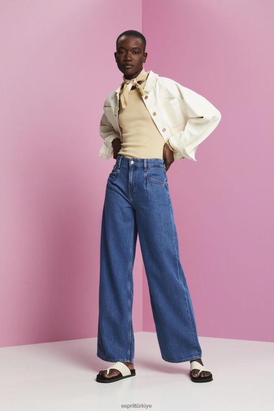 tankı Esprit nervürlü tank top kum kadınlar FPP26282