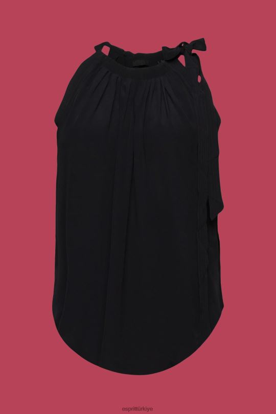 tepe Esprit boyundan bağlamalı üst siyah kadınlar FPP26223