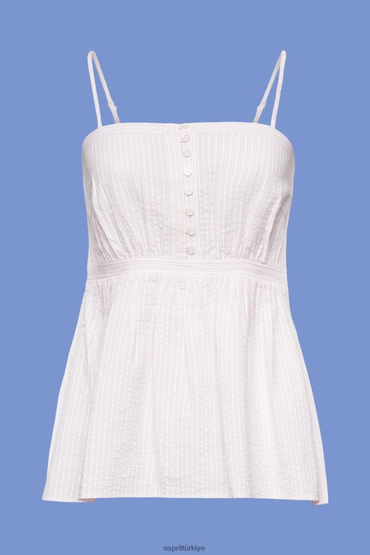 tepe Esprit dokulu cami üst açık pembe kadınlar FPP26226