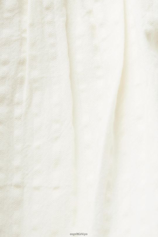 tepe Esprit dokulu cami üst beyaz kadınlar FPP26224