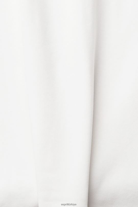tişörtler Esprit iki renkli tişört Beyaz kapalı kadınlar FPP26393