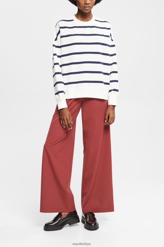 tişörtü ve kapüşonlular Esprit baskılı c yaka sweatshirt Beyaz kapalı kadınlar FPP26347