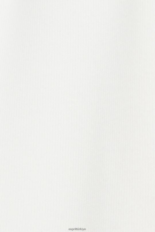 tişörtü ve kapüşonlular Esprit dik yaka sweatshirt, pamuk karışımlı Beyaz kapalı kadınlar FPP26446