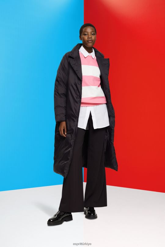 tişörtü ve kapüşonlular Esprit çizgili kazak pembe kadınlar FPP26402