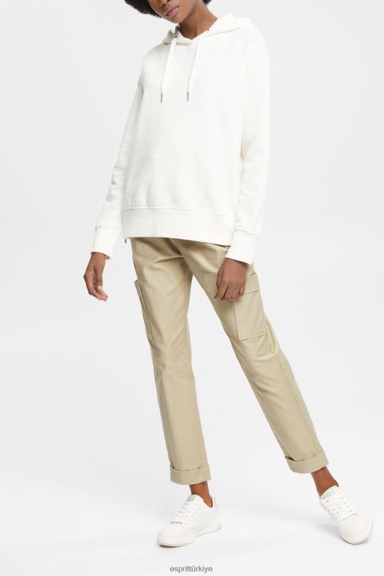 tişörtü ve kapüşonlular Esprit kazak kapşonlu Beyaz kapalı kadınlar FPP26509