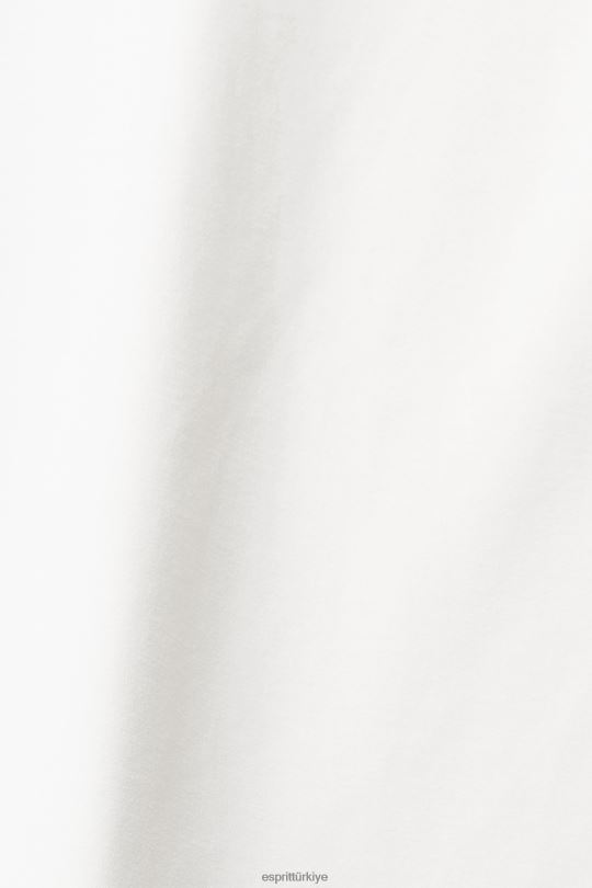 tişörtü ve kapüşonlular Esprit logo baskılı kapüşonlu svetşört Beyaz kapalı kadınlar FPP26558