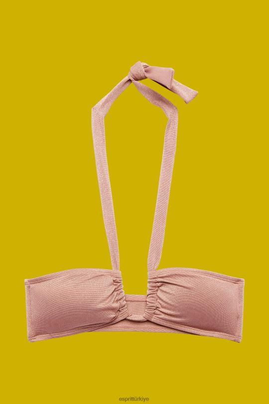 yüzmek Esprit geri dönüştürülmüş: ışıltılı bandeau üst tarçın kadınlar FPP2683